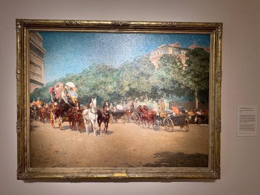 NEW BRITAIN, CT - 4 Mayıs: 4 Mayıs 2024 'te Connecticut' taki Yeni Britanya Amerikan Sanatları Müzesi 'nde sergi.