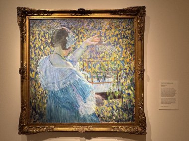 NEW BRITAIN, CT - 4 Mayıs: 4 Mayıs 2024 'te Connecticut' taki Yeni Britanya Amerikan Sanatları Müzesi 'nde sergi.