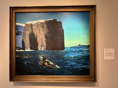 NEW BRITAIN, CT - 4 Mayıs: 4 Mayıs 2024 'te Connecticut' taki Yeni Britanya Amerikan Sanatları Müzesi 'nde sergi.