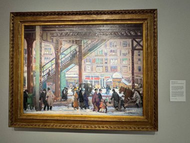 NEW BRITAIN, CT - 4 Mayıs: 4 Mayıs 2024 'te Connecticut' taki Yeni Britanya Amerikan Sanatları Müzesi 'nde sergi.