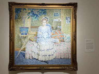 NEW BRITAIN, CT - 4 Mayıs: 4 Mayıs 2024 'te Connecticut' taki Yeni Britanya Amerikan Sanatları Müzesi 'nde sergi.