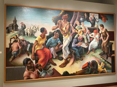 NEW BRITAIN, CT - 4 Mayıs: 4 Mayıs 2024 'te Connecticut' taki Yeni Britanya Amerikan Sanatları Müzesi 'nde sergi.