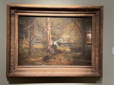 NEW BRITAIN, CT - 4 Mayıs: 4 Mayıs 2024 'te Connecticut' taki Yeni Britanya Amerikan Sanatları Müzesi 'nde sergi.