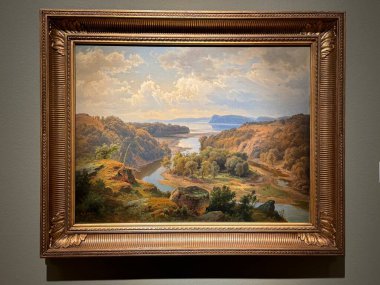 NEW BRITAIN, CT - 4 Mayıs: 4 Mayıs 2024 'te Connecticut' taki Yeni Britanya Amerikan Sanatları Müzesi 'nde sergi.