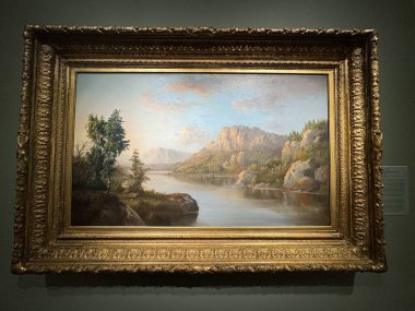 NEW BRITAIN, CT - 4 Mayıs: 4 Mayıs 2024 'te Connecticut' taki Yeni Britanya Amerikan Sanatları Müzesi 'nde sergi.