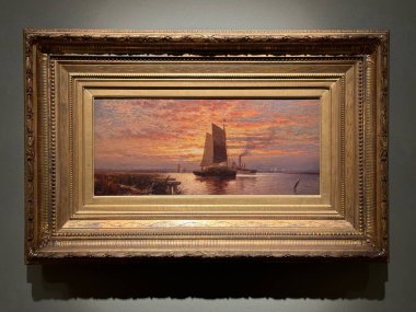 NEW BRITAIN, CT - 4 Mayıs: 4 Mayıs 2024 'te Connecticut' taki Yeni Britanya Amerikan Sanatları Müzesi 'nde sergi.