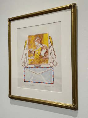 NEW BRITAIN, CT - 4 Mayıs: 4 Mayıs 2024 'te Connecticut' taki Yeni Britanya Amerikan Sanatları Müzesi 'nde sergi.