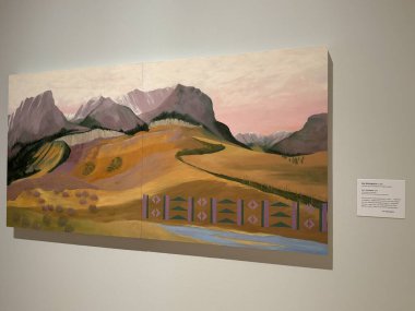 NEW BRITAIN, CT - 4 Mayıs: 4 Mayıs 2024 'te Connecticut' taki Yeni Britanya Amerikan Sanatları Müzesi 'nde sergi.