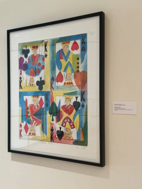 NEW BRITAIN, CT - 4 Mayıs: 4 Mayıs 2024 'te Connecticut' taki Yeni Britanya Amerikan Sanatları Müzesi 'nde sergi.