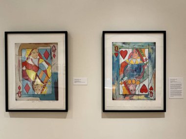 NEW BRITAIN, CT - 4 Mayıs: 4 Mayıs 2024 'te Connecticut' taki Yeni Britanya Amerikan Sanatları Müzesi 'nde sergi.