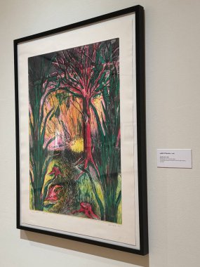 NEW BRITAIN, CT - 4 Mayıs: 4 Mayıs 2024 'te Connecticut' taki Yeni Britanya Amerikan Sanatları Müzesi 'nde sergi.