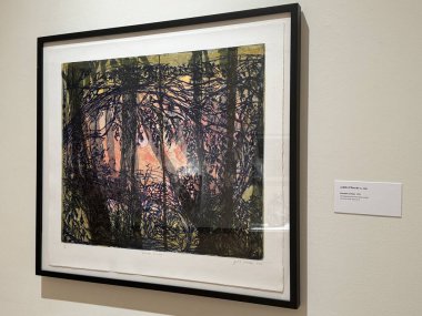 NEW BRITAIN, CT - 4 Mayıs: 4 Mayıs 2024 'te Connecticut' taki Yeni Britanya Amerikan Sanatları Müzesi 'nde sergi.