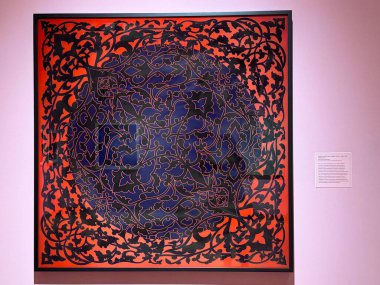 NEW BRITAIN, CT - 4 Mayıs: 4 Mayıs 2024 'te Connecticut' taki Yeni Britanya Amerikan Sanatları Müzesi 'nde sergi.