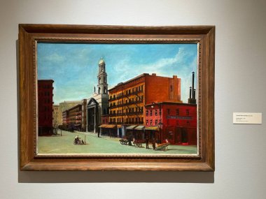 NEW BRITAIN, CT - 4 Mayıs: 4 Mayıs 2024 'te Connecticut' taki Yeni Britanya Amerikan Sanatları Müzesi 'nde sergi.