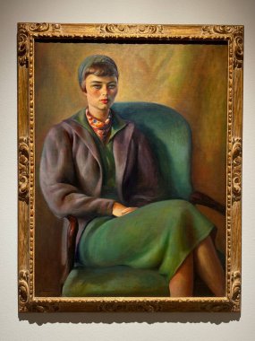 NEW BRITAIN, CT - 4 Mayıs: 4 Mayıs 2024 'te Connecticut' taki Yeni Britanya Amerikan Sanatları Müzesi 'nde sergi.