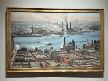 NEW BRITAIN, CT - 4 Mayıs: 4 Mayıs 2024 'te Connecticut' taki Yeni Britanya Amerikan Sanatları Müzesi 'nde sergi.