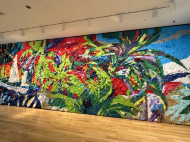 NEW BRITAIN, CT - 4 Mayıs 2024 'te Connecticut' taki Yeni Britanya Amerikan Sanat Müzesi 'nde Conericut sergisi.