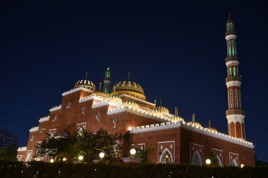 DUBAI, BAE - 30 Aralık 2023 'te Al Barsha, BAE' deki Al Salam Camii.