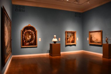 HONOLULU, HI - 20 AUG: 20 Ağustos 2022 'de Hawaii' deki Honolulu Sanat Müzesi 'nde görüldüğü gibi.