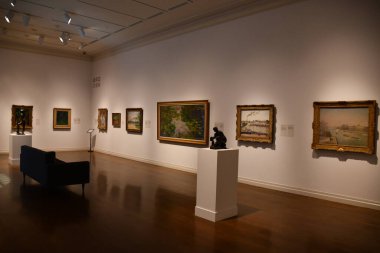 HONOLULU, HI - 20 AUG: 20 Ağustos 2022 'de Hawaii' deki Honolulu Sanat Müzesi 'nde görüldüğü gibi.