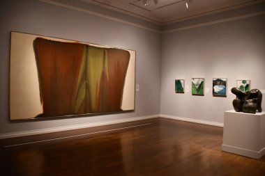 HONOLULU, HI - 20 AUG: 20 Ağustos 2022 'de Hawaii' deki Honolulu Sanat Müzesi 'nde görüldüğü gibi.