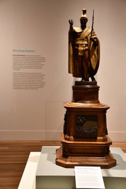 HONOLULU, HI - 20 AUG: 20 Ağustos 2022 'de Hawaii' deki Honolulu Sanat Müzesi 'nde görüldüğü gibi.