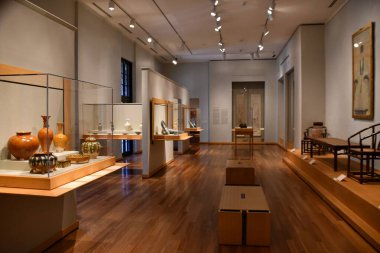 HONOLULU, HI - 20 AUG: 20 Ağustos 2022 'de Hawaii' deki Honolulu Sanat Müzesi 'nde görüldüğü gibi.