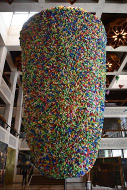 ABU DHABI, BAE - 31 Aralık 2023 'te BAE' deki Abu Dabi Kültür Vakfı 'nda sergi.