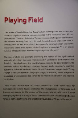 ABU DHABI, BAE - 31 Aralık 2023 'te BAE' deki Abu Dabi Kültür Vakfı 'nda sergi.
