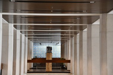 ABU DHABI, BAE - 31 Aralık 2023 'te BAE' deki Abu Dabi Kültür Vakfı 'nda sergi.