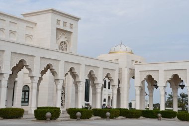 ABU DHABI, BAE - 31 Aralık 2023 'te Abu Dabi, BAE' de Birleşik Arap Emirlikleri 'nin Qasr Al-Watan başkanlık sarayı.