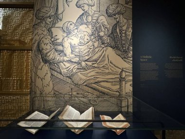 ABU DHABI, BAE - 31 Aralık 2023 tarihinde Abu Dabi, BAE 'de Birleşik Arap Emirlikleri' nin Qasr Al-Watan başkanlık sarayında Bilgi Evi sergisi.