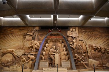 ST LOUIS, MO - 7 Temmuz 2023 'te St. Louis, Missouri' deki Geçit Kemeri Müzesi 'nde sergi.