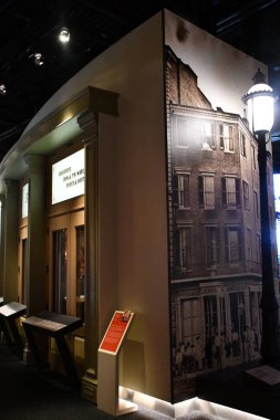 ST LOUIS, MO - 7 Temmuz 2023 'te St. Louis, Missouri' deki Geçit Kemeri Müzesi 'nde sergi.