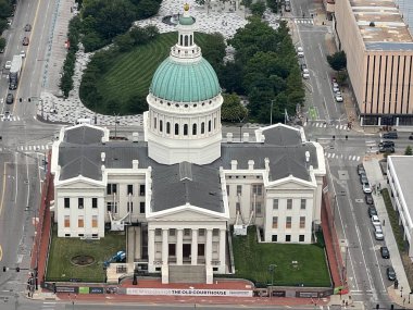 St. Louis, Missouri 'deki eski adliye binası, 7 Temmuz 2023' te görüldü..