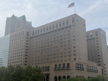 St. Louis, Missouri 'deki Hyatt Oteli, 7 Temmuz 2023' te görüldüğü gibi..
