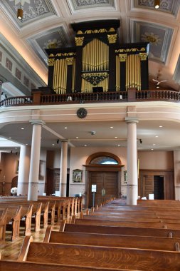 St. LOUIS, MO - 8 Temmuz 2023 'te St. Louis, Missouri' deki Eski Fransa Katedrali 'nde görülen Saint Louis Bazilikası.