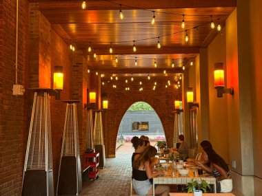 Westport, Connecticut 'taki Emmy Squared Pizza restoranı, 14 Temmuz 2024' te görüldüğü gibi..