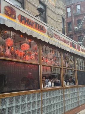 NEW YORK, NY - 28 Temmuz 2024 'te görüldüğü gibi, New York' taki Tayland Lokantası.