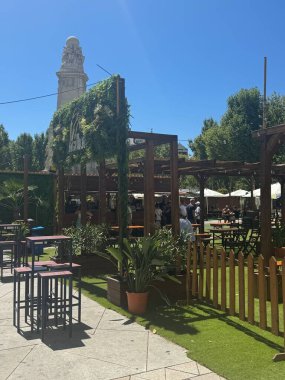 MADRID, İSPAN - 15 AUG İspanya 'da Plaza de Espana, 15 Ağustos 2024' te görüldüğü gibi.