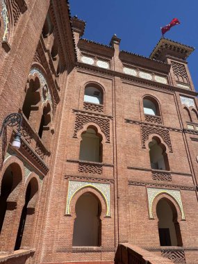 15 Ağustos 2024 'te Madrid, İspanya' da Plaza de Toros de Las Ventas boğa güreşi ringinde görüldü..