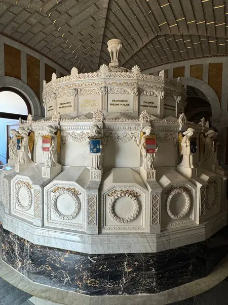 stock image EL ESCORIAL, SPAIN - AUG 15: Pantheon of The Kings at the Royal Site of San Lorenzo de El Escorial near Madrid in Spain, as seen on Aug 15, 2024.