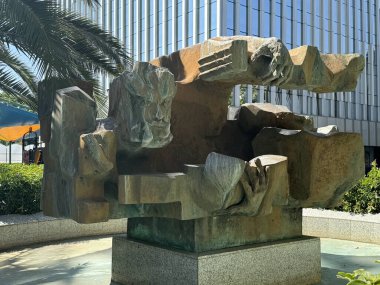 MADRID, SPAIN - 18 AUG: La Fuente y el Ro Madrid, İspanya, 18 Ağustos 2024 'te görüldüğü gibi.