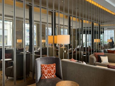 MADRID, İspanya - 18 AUG: 18 Ağustos 2024 'te İspanya' nın Madrid şehrinde JW Marriott Madrid otelinde görüldü..