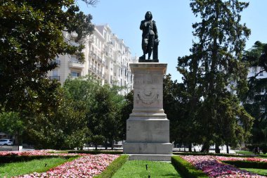 MADRID, SPAIN - AUG 11: Monument to Bartolome Esteban Murillo in Madrid, Spain, as seen on Aug 11, 2024. clipart