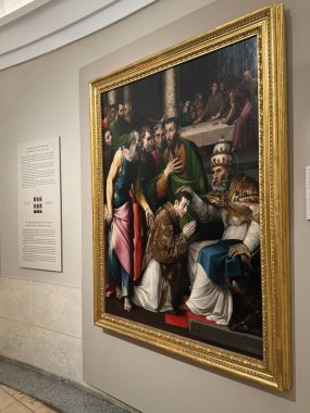 MADRID, SPAIN - 11 AUG: Madrid, İspanya 'daki Del Prado Müzesi' nde sergi, 11 Ağustos 2024.