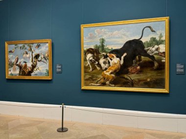 MADRID, SPAIN - 11 AUG: Madrid, İspanya 'daki Del Prado Müzesi' nde sergi, 11 Ağustos 2024.