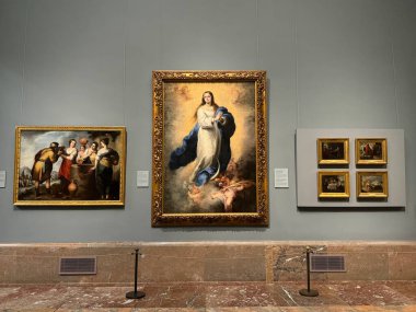 MADRID, SPAIN - 11 AUG: Madrid, İspanya 'daki Del Prado Müzesi' nde sergi, 11 Ağustos 2024.