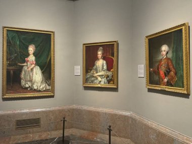 MADRID, SPAIN - 11 AUG: Madrid, İspanya 'daki Del Prado Müzesi' nde sergi, 11 Ağustos 2024.