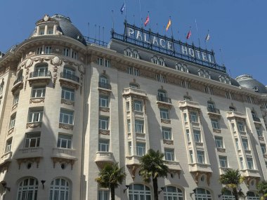 MADRID, İspanya - 11 AUG İspanya 'da Palace Hotel, 11 Ağustos 2024' te görüldüğü gibi.